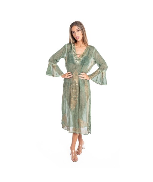 Vestido Largo Midi Multicolor para Mujer - Moda Étnica, Estilo Tropical, Perfecto para Ocasiones Especiales y
