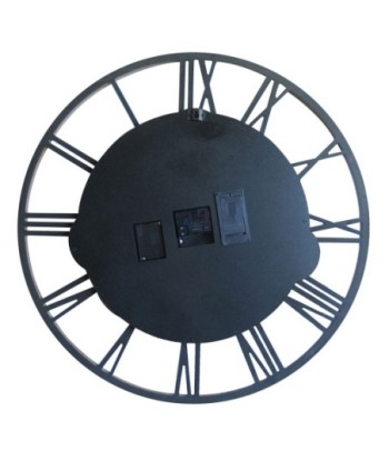 Reloj de metal y resina con engranajes en movimiento y estilo industrial