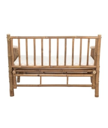 Sofá de Bambú y Algodón - Mueble Auxiliar Natural y Acogedor