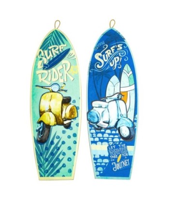 Adorno Pared Surf de MDF con Estilo Playero y Colores Vibrantes