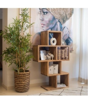 Estantería Madera de Acacia Estilo Moderno - Mueble Auxiliar