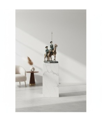 Figura clásica de resina: Don Quijote, Sancho y Caballo, estilo decorativo