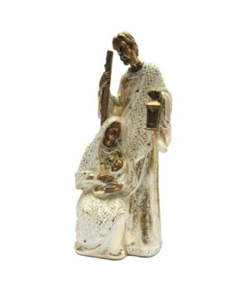 Nacimiento de Resina con Detalles Dorados - Decoración Navideña