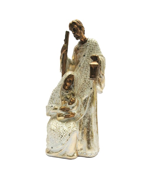 Nacimiento de Resina con Detalles Dorados - Decoración Navideña