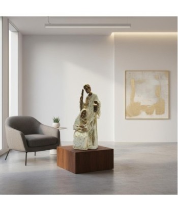 Nacimiento de Resina con Detalles Dorados - Decoración Navideña