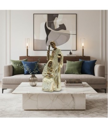 Nacimiento de Resina con Detalles Dorados - Decoración Navideña