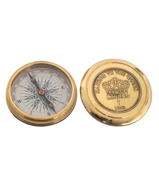 Brújula Náutica de Latón - Estilo Vintage para Decoración de Hogar