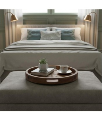 Bandeja Circular Ancla de Madera Náutica - Estilo Marítimo para Decoración