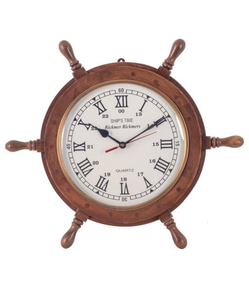 Reloj Náutico de Madera y Cristal con Estilo Marinero