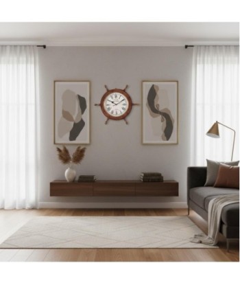 Reloj Náutico de Madera y Cristal con Estilo Marinero