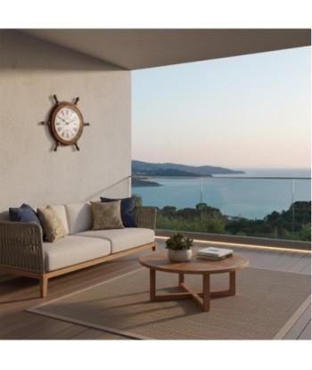 Reloj Náutico de Madera y Cristal con Estilo Marinero