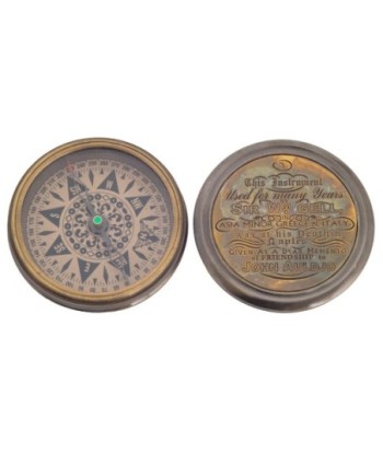 Brújula Nautica de Latón con Tapa - Estilo Vintage para Decoración