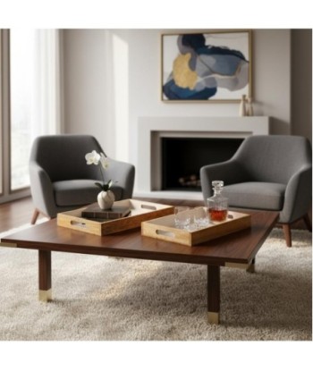 Bandejas de Madera para Decoración Grande y Pequeña, Estilo Natural