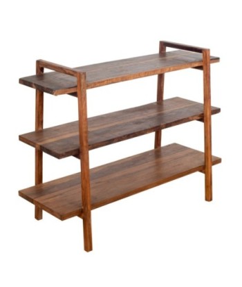 Estantería de Madera Montada con Tres Niveles para Decoración
