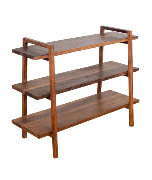 Estantería de Madera Montada con Tres Niveles para Decoración
