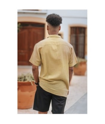 Camisa Hombre Verde de Algodón y Lino, Moda Casual para Hombre, Camisa Manga Larga Ideal para Ocasiones Formales
