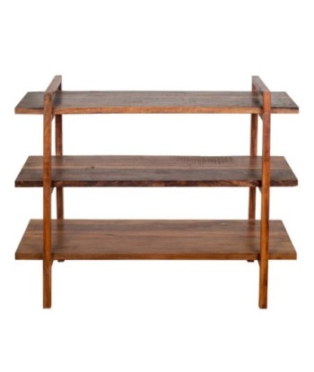 Estantería de Madera Montada con Tres Niveles para Decoración