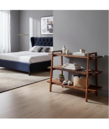 Estantería de Madera Montada con Tres Niveles para Decoración