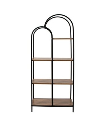 Estantería de Metal y Madera Estilo Moderno para Decoración del Hogar