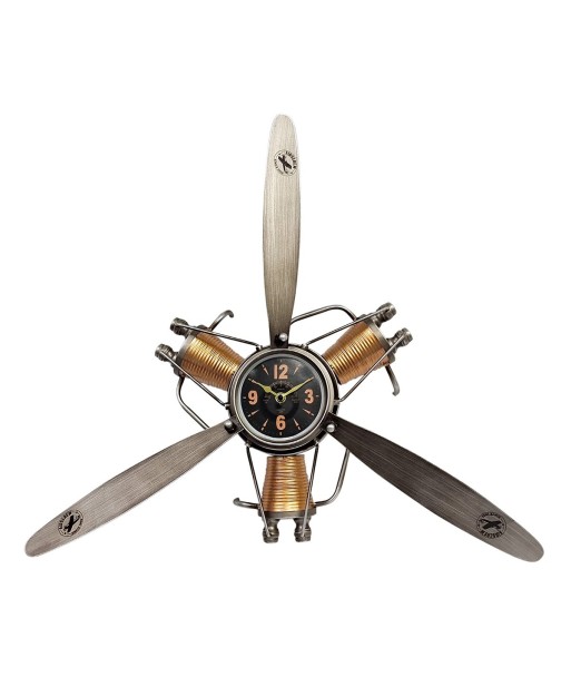 Reloj de Metal con Diseño Vintage y Estilo Industrial