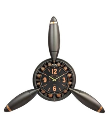 Reloj de metal moderno con diseño industrial, fácil montaje y estilo único