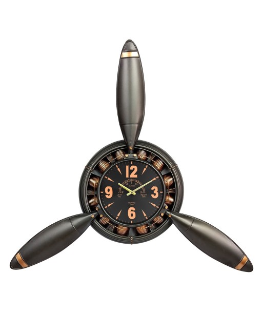 Reloj de metal moderno con diseño industrial, fácil montaje y estilo único