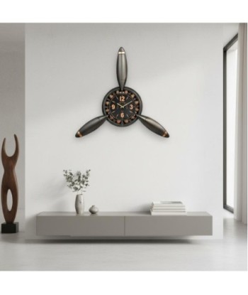 Reloj de metal moderno con diseño industrial, fácil montaje y estilo único