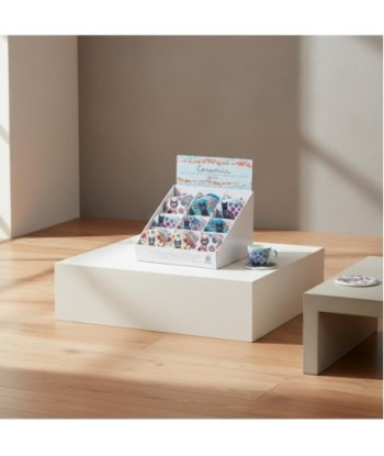 Posavasos Gato Pop Expositor de Cerámica con Diseño Colorido y Artístico