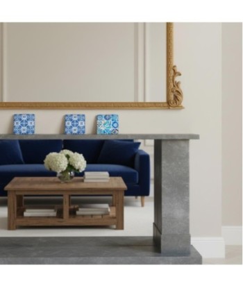 Imán Magnético 4U de Resina - Diseño Azul Cerámico para Decoración