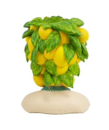 Macetero Cabeza Mujer de Resina - Estilo Fresco con Frutas