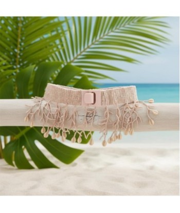 Isla Bonita By SIGRIS Cinturón Decorativo de Vidrio con Detalles de Abalorios