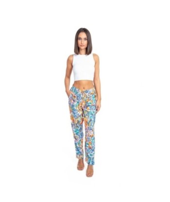 Pantalón Multicolor para Mujer - Estilo Étnico, 100% Algodón, Tiro Medio, Ideal para Otoño e Invierno, Comodidad