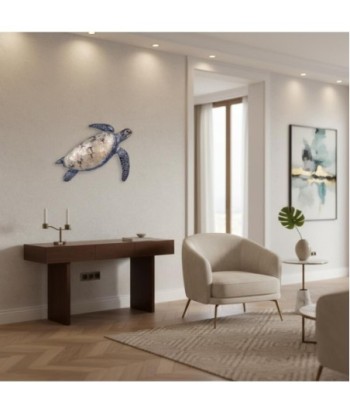 Adorno Pared Tortuga de Metal: Decorativo y Acabado Artístico