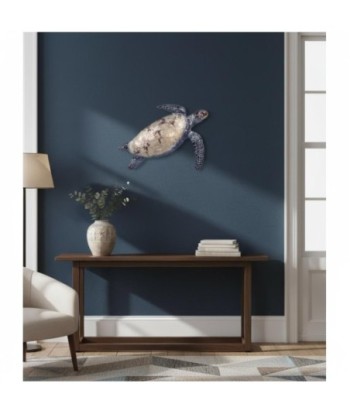 Adorno Pared Tortuga de Metal: Decorativo y Acabado Artístico