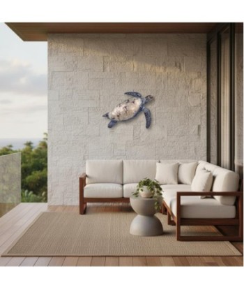 Adorno Pared Tortuga de Metal: Decorativo y Acabado Artístico
