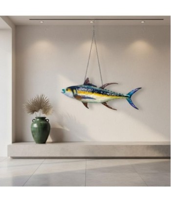 Colgante Pez de Metal - Decoración Acuática para Hogar