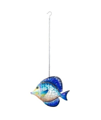 Colgante Pez de Metal Colorido con Cadena de 65 cm - Decoración Original