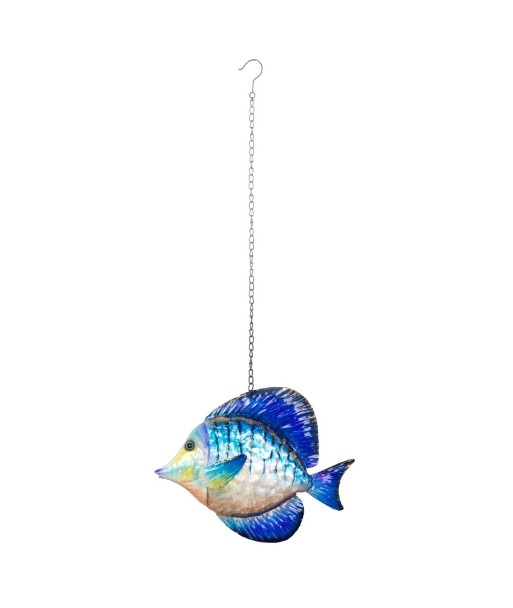 Colgante Pez de Metal Colorido con Cadena de 65 cm - Decoración Original