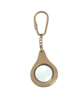 Llavero Lupa Portátil de Latón, Ideal para Lectura y Detalles, Diseño Compacto y Ligero, Accesorio Práctico para