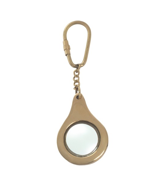 Llavero Lupa Portátil de Latón, Ideal para Lectura y Detalles, Diseño Compacto y Ligero, Accesorio Práctico para