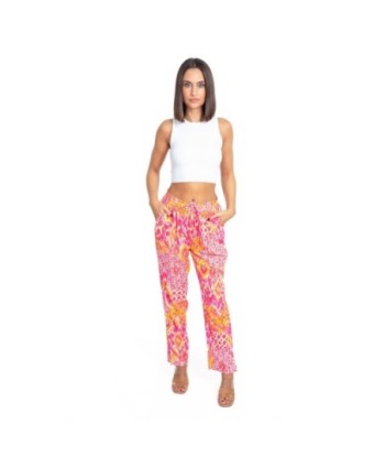 Pantalón Étnico de Algodón para Mujer - Ropa de Moda Isla Bonita, Tiro Medio, Estampado Tropical, Ideal para Otoño