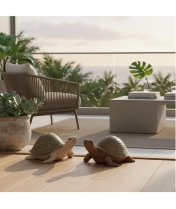 Figura de Tortuga de Resina - Decoración Animal Natural