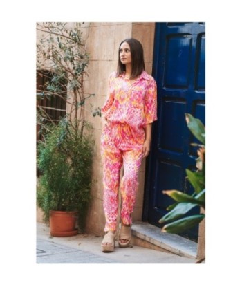 Pantalón Étnico de Algodón para Mujer - Ropa de Moda Isla Bonita, Tiro Medio, Estampado Tropical, Ideal para Otoño