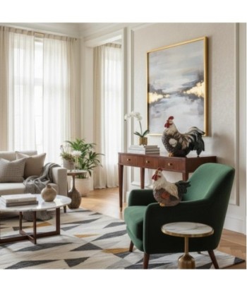 Figura de Gallina de Resina - Decoración Rústica y Animales