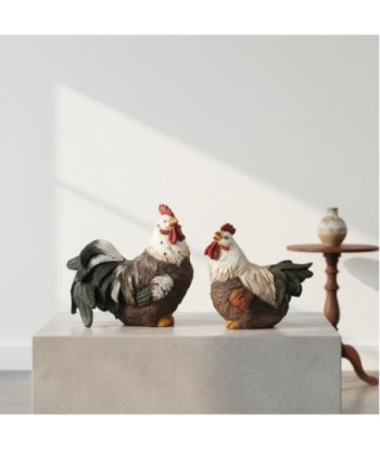 Figura de Gallina de Resina - Decoración Rústica y Animales