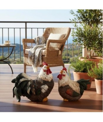 Figura de Gallina de Resina - Decoración Rústica y Animales