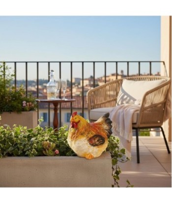 Figura de Gallina de Resina - Decoración Rústica y Acogedora