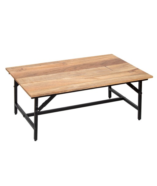 Mesa auxiliar de madera de acacia con diseño moderno y funcional