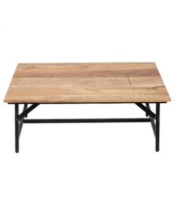 Mesa auxiliar de madera de acacia con diseño moderno y funcional