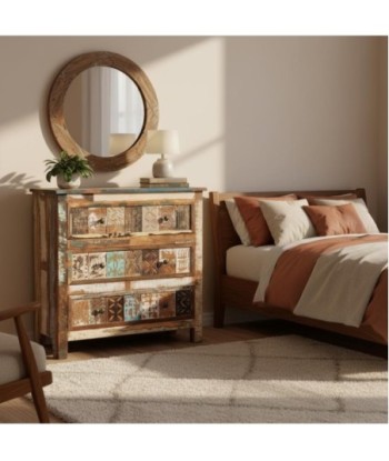 Mueble Auxiliar 3 Cajones para Almacenamiento, Diseño Versátil, Ideal para Salón, Dormitorio, Oficina, Hogar